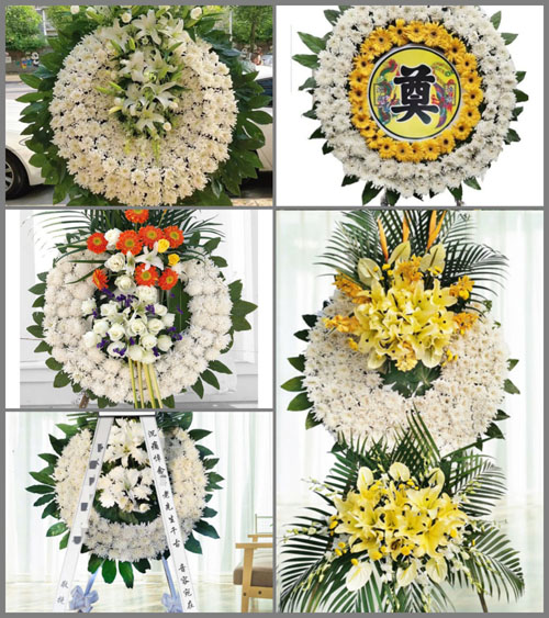 安徽阜阳市颍泉区伍明镇三门村花圈速递